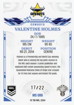 2023 NRL Traders Elite - Mojo Sapphire #MS086 Valentine Holmes Back